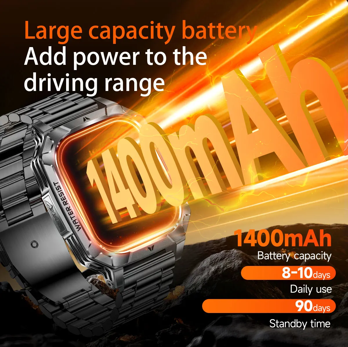 2026 Yeni Dahili 1400mAh Süper - Smartwatch Custom incelemesi ve fiyatı